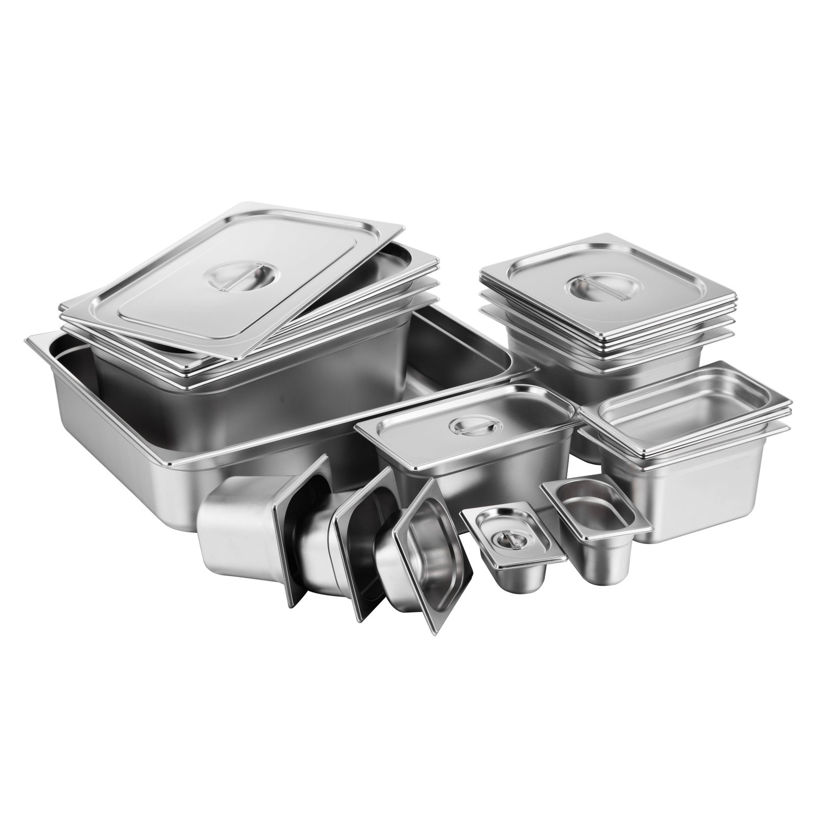 Stainless steel Gastronorm GN pans